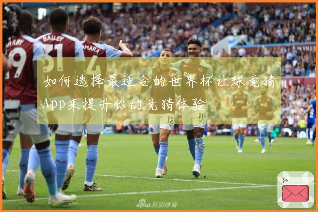 如何选择最适合的世界杯让球竞猜App来提升你的竞猜体验