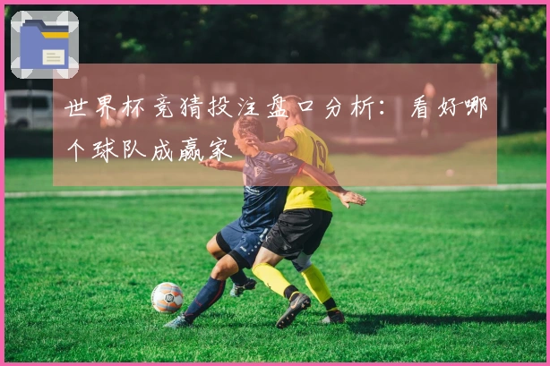 世界杯竞猜投注盘口分析：看好哪个球队成赢家